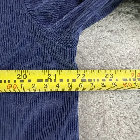 Huk Fishing Men's Hawser Corduroy Button Down Shirt Medium Navy Blue Long Sleeve - Picture 5 of 7